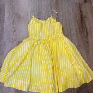 Ralph Lauren girls yellow striped dress